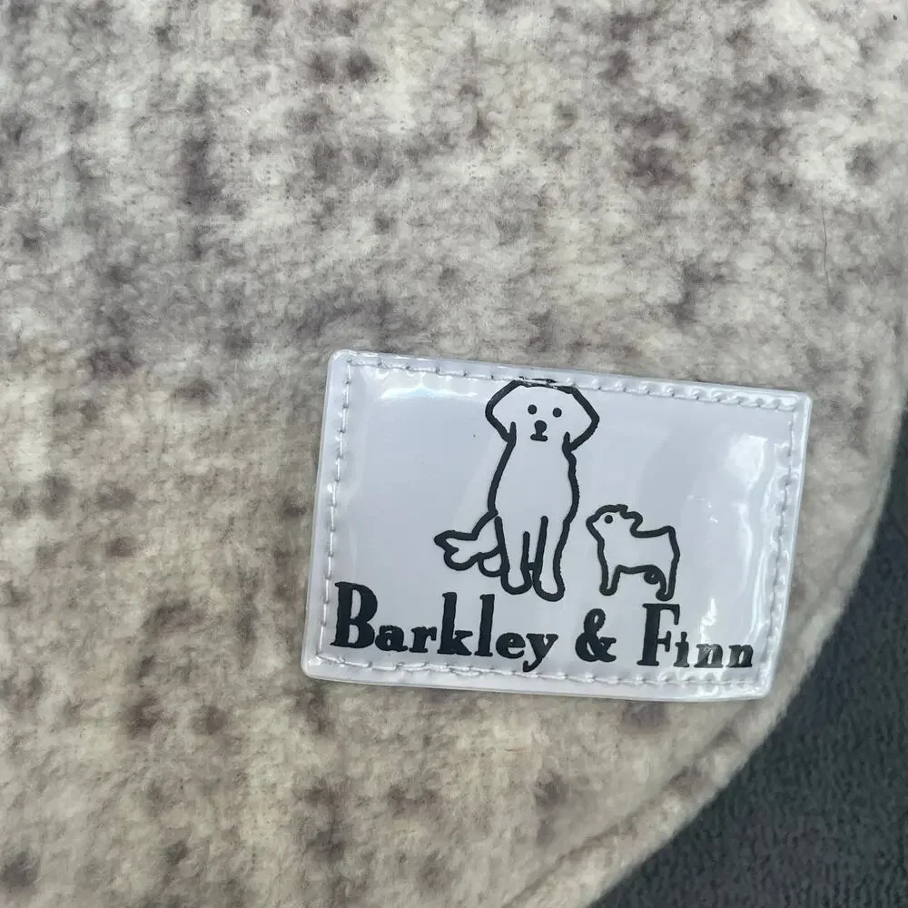 Barkley & Finn Dog Coat Jacket XS Sherpa Lined Pet Pup Vest Taupe Cream Fleece